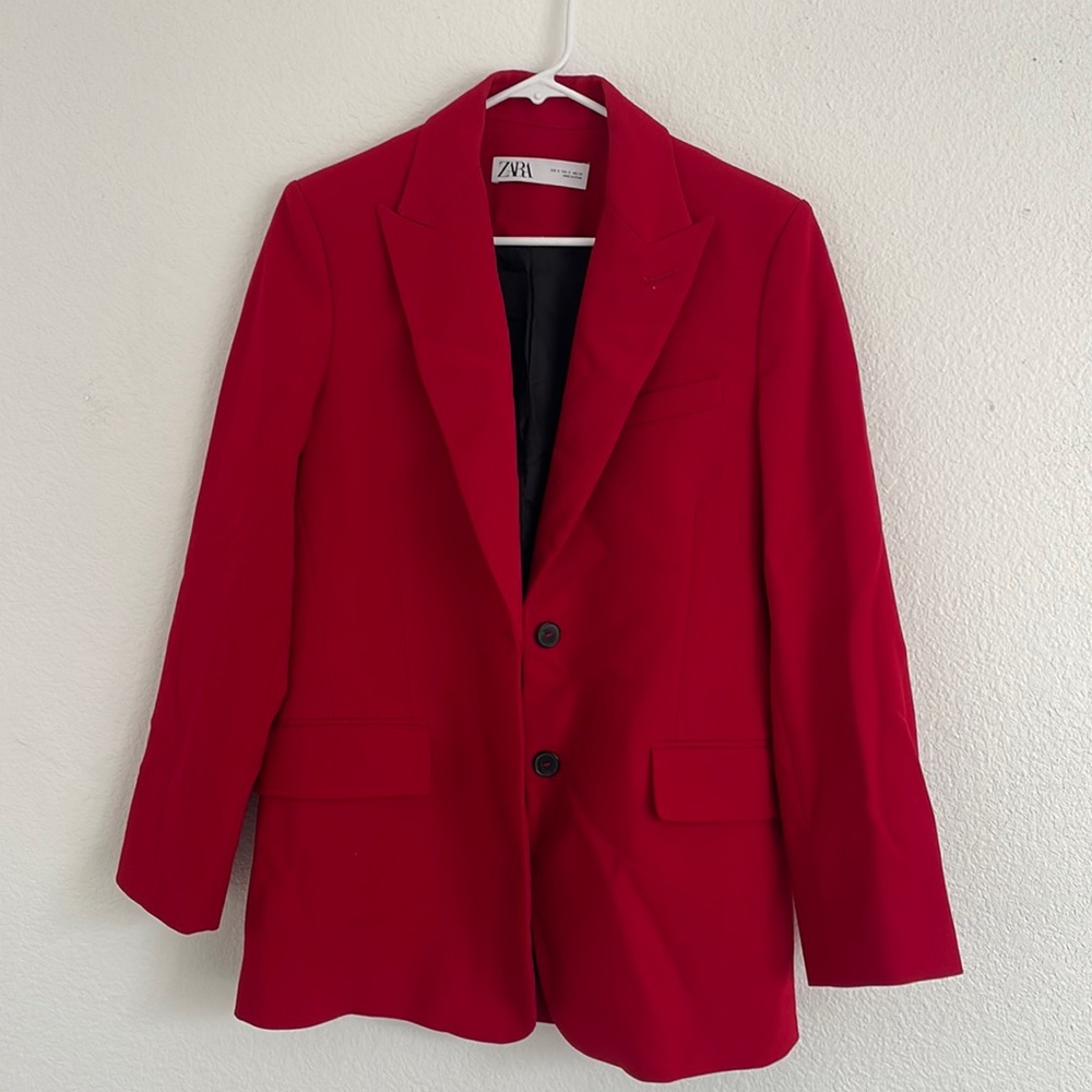 Zara Red Blazer